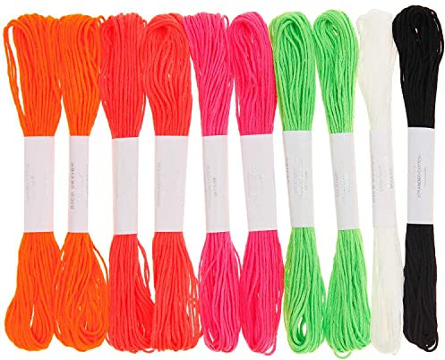 Rico Design Stickgarnset, 10-teilig Neon