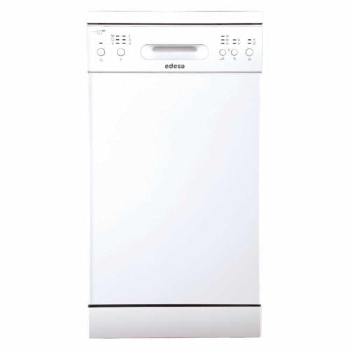 Edesa | Lavavajillas Modelo EDW 4610 WH | Lavavajillas Libre Instalación | 6 Programas | Ancho de 45 cm | Nivel sonoro 49 dB | Clase de Eficiencia Energética E | Acabado en Color Blanco