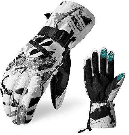 TRILINK Gants de Ski pour Homme et Femme - Écran Tactile Hiver Gants Chauds, Gants Imperméables pour Ski, Snowboard, Cyclisme, Course à Pied, l'escalade, Randonnée et Autres Sports de Plein Air Hiver