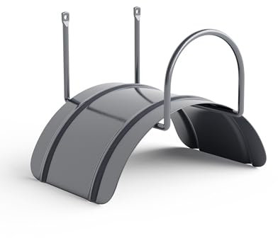 Livlig53 LIVLIG Schlauchhalter Wand, Gartenschlauch Aufhängung aus Stahl, Schlauchhalterung für Gartenschläuche 1/2 bis 30m, Farbe: Anthrazit