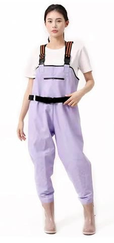 BALAMLB Angelhosen Für Damen,Wathose, Anglerhose,Wathosen Matschhose,Teichhose, Fischteich Anglerhos,Kniepolster,wasserdichte,Atmungsaktive,Strapazierfähige Hosenträger,Für Bauernhöfe A,41