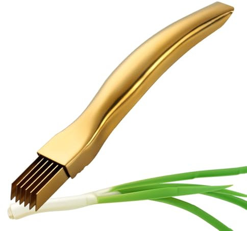 Taglierina per scalogno, trituratore per scalogno,Affettatrice multifunzionale per cipolla verde | Tagliaverdure multifunzionale per alimenti, fetta di posate per utensili da cucina per tagliare verdu