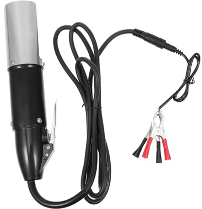 LAPYAPPE Machine à Gratter à Écailles Électrique Professionnelle Fil de Fer, Lame Acier Inoxydable, Étanche Multi-azimutal, Usage Domestique et Commercial, Kit Batterie Dc et Accessoires