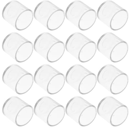 Yardenfun Protectores Antideslizantes para Patas de Muebles Fundas Transparentes Redondas de 20 MM 16 Unidades Almohadillas Gruesas para Sillas y Mesas Accesorios para Proteger Suelos