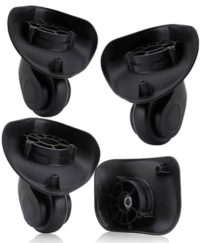 4 stycken bagagehjul reservhjul för resväskor, reservhjul för mjuka skal stum PVC 360 vridbara reservhjul resväskor, bagagehjul bagagehjul bagagehjul utbyte bagagehjul med skruv