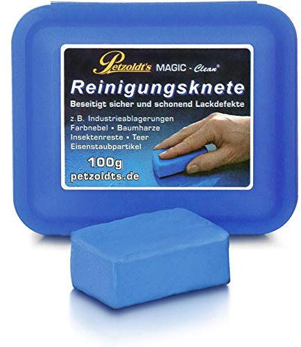 Petzoldt's Profi-Reinigungsknete Magic-Clean, Blau, 100 Gramm, Lackknete
