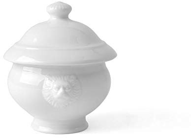 Holst Porcellana LK 045 FA2: Testa di Leone terrina da 0,50 L con Coperchio, Porcellana, Bianco, 13 x 13 x 15 cm