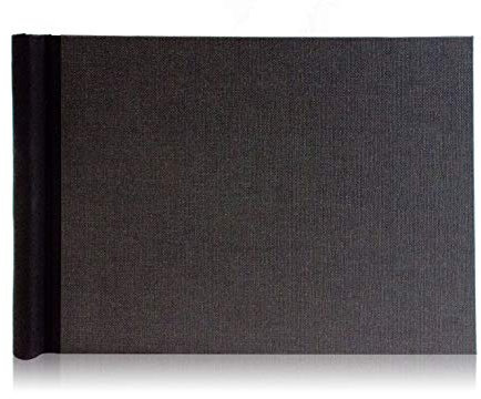 FAIRklemmt Klemmbinder Napura Canvas, A4, Schwarz, 150 Seiten, Made in Germany