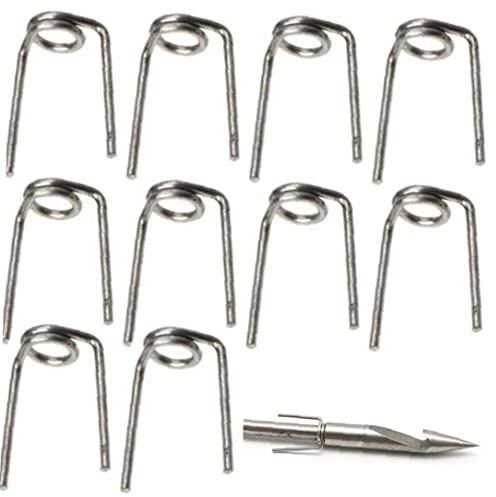 Fopytu 10 Pcs Pesca De Acero Inoxidable Cabezales Anchas De Flecha Pesca Pescando Huevas De Huevo De Flecha De Caza De Caza De Catapulto De Catapul