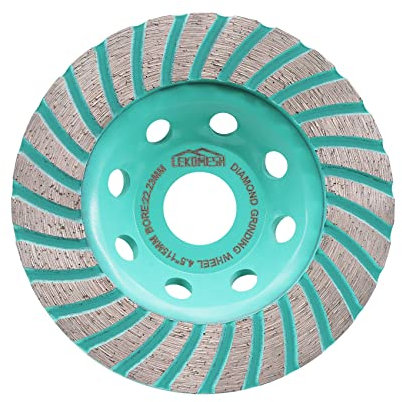Muela de Copa de Diamante - 115mm Rueda Disco de Lijar Diamantato, Segmentos Turbo Disco para Hormigón Mármol Granito Albañilería LEKOMESH