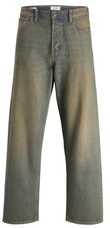 JACK & JONES herr baggy-fit-jeans, Blå denim, 34W x 34L