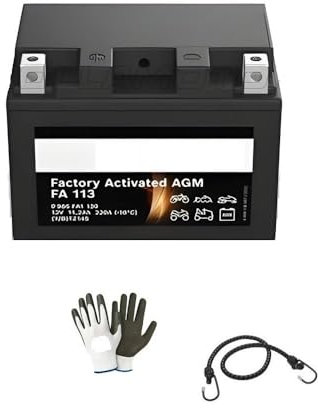 Compatible avec CF Moto MT Touring 800 dal 2022 al 2024 Batterie YTZ14S-BS SCELLÉE AU Gel Bosch FA113 CHARGÉE ET PRÊTE À l'emploi Batteries 11 AMPÈRE 12 Volt 150X88X110MM