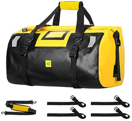 Motorcykel Bagage, Motorcykel Duffle Bag,40L torr ryggsäck Motorcykelsvansväska | Sadelväskor, Heavy Duty Dry Duffle Bags, Dry Duffle Bags för simning, camping, resor, gym
