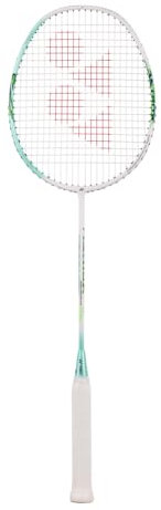 YONEX Badmintonracket POWERRACKET 2025 ASTROX Feel in Weiss mit YONEX -Saite BG3 / 10,5kg besaitet inkl. Yonex Headhülle UVP 69,90