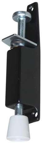 eacommerce - Fermaporta a Pedale con Molla | Blocca Porta Interna | Antiscivolo con Puntale in Gomma | Facile Utilizzo per Casa, Ufficio, Negozi, Ristoranti | Montaggio Verticale - Colore Nero