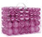 Christmas Tree Decoration Ball, 100pcs Christmas Baubles Ornaments 3cm+4cm+6cm, Shatterproof Christmas Hanging Balls Decoration, Christmas Tree Holiday Wedding Party Pendants Gifts (Pink)