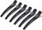 AIMIKE 6 Stück Haarclips, Haarklammer Friseur zum Stylen und Schneiden, Rutschfeste haarspange mit Silikonband, No-Trace Abteilklammern,Haarclips Locken Fixieren, Professionelle Salon Haarklammern