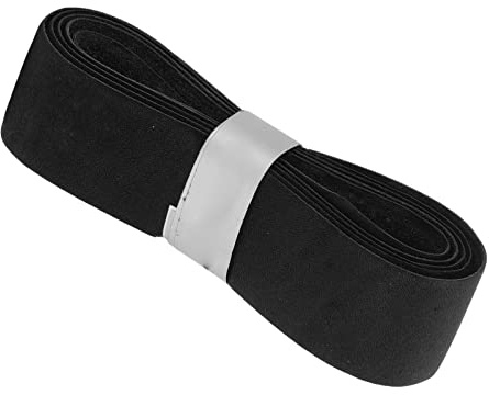 EVTSCAN Cinta de Agarre de Raqueta de Tenis de Cuero de Vaca, para Tenis, Pickleball, Squash, bádminton y Racquetball, Duradera y Absorbente, fácil de aplicar(Negro)