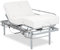 Gerialife - Lattenrost elektrisch verstellbar mit verstellbaren Beinen / Orthopädische matratze 20 cm. Visco Tencel (80x200 + Geländer)