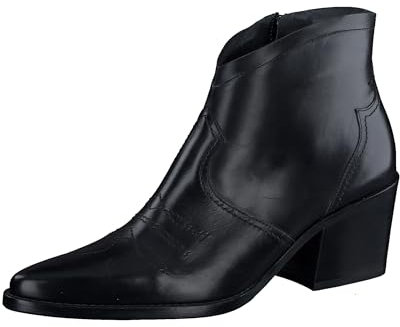 Paul Green Damen Stiefelette, Frauen Ankle Boots,reißverschluss,Stiefel,Bootee,Booties,halbstiefel,Kurzstiefel,Schwarz (Black),38.5 EU / 5.5 UK