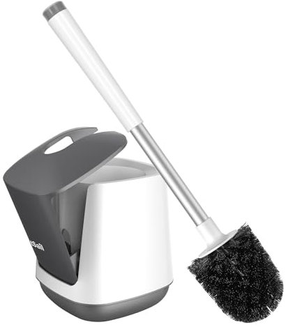 SetSail Toilet Bowl Brush and Holder Automatic Toilet Brushes for Bathroom with Holder Ventilated Toilet Cleaner Brush for Toilet Scrubber Cleaning