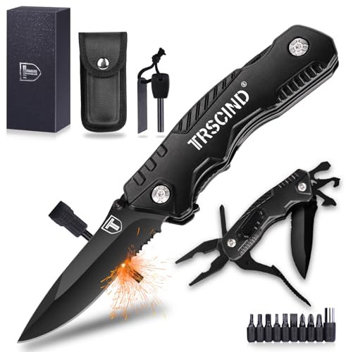 Valentinstag Multitool Taschenmesser, Jahrestag Ich Liebe Dich Geburtstagsgeschenk für Männer Ihn Papa Partner Ehemann, Multifunktionsmesser Herrentag mit Zange Flaschenöffner für Outdoor Camping