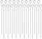 7.9 Metal Kebab Skewers, 20pcs Chicken BBQ Skewer Stainless Steel Kebab Sticks Reusable Small Barbecue Grill Stick for Oven Party
