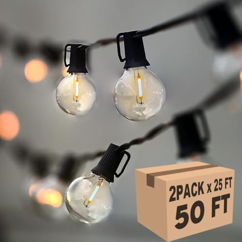 Lampat 25 fot G40 LED-ljusslinga med glödlampor för kommersiell och utomhusdekoration