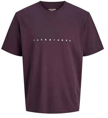 JACK & JONES Men's Jjestar Jj Tee SS Noos T-Shirt, Plum Perfect, S