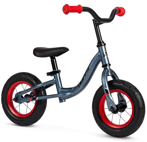Huffy Pro Thunder 10 Balance Bike, Adjustable Seat and Handlebars, Toddler Training Bike, Grey, 2+ Years