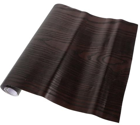 OUNONA 1 Rouleau De Film Auto-adhésif pour Tableau De Bord Autocollant De Grain De Bois pour Intérieur De Voiture Enveloppe De Voiture Texturée Film De Voiture Texturé en Bois Film