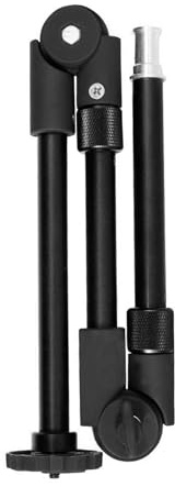 Pyltha 890 Magic Arm Braccio Articolato, Alluminio 3 Sezioni Regolabile con Vite 1/4 Pollice - Rotazione 360° - Supporto Universale per Fotocamere, Smartphone e Luci da Tavolo