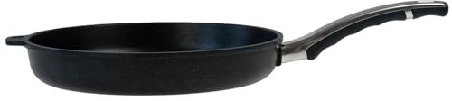 BAF Pfanne Induktion Ø 28 cm - flacher Rand - große runde beschichtete Bratpfanne aus Aluminiumguss - Made in Germany
