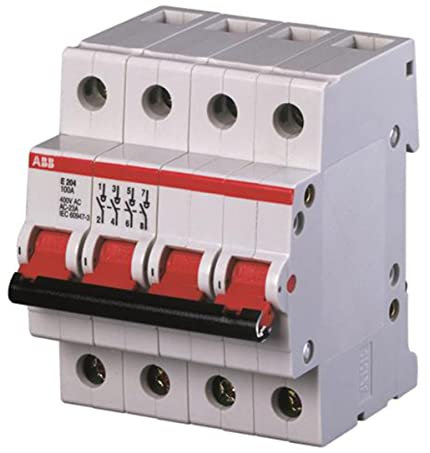 ABB E204/63G Trennschalter 4P,63A, Schaltgriff grau Änderung Ursprung + Gebrauchskategorie 2CDE284001R1063