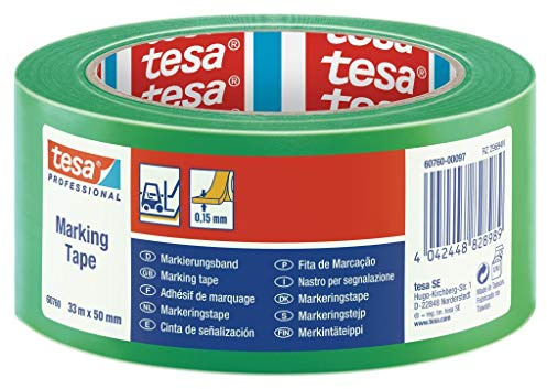 Markeringstape Tesa 60760 PVC 50mmx33m groen