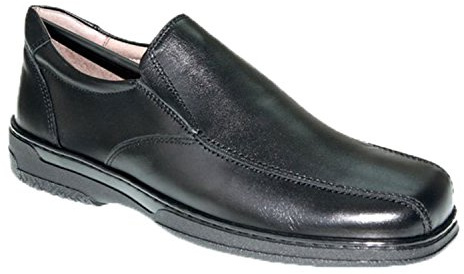 Primocx Zapato Hombre Especial para diabéticos Muy cómodo Negro Talla 42