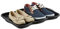 Relaxdays Schuhabtropfschale klein, Kunststoff Schuhablage f. 4 Schuhe, Profil Schmutzfang HBT: 3 x 50 x 38 cm, schwarz, 1 Stück