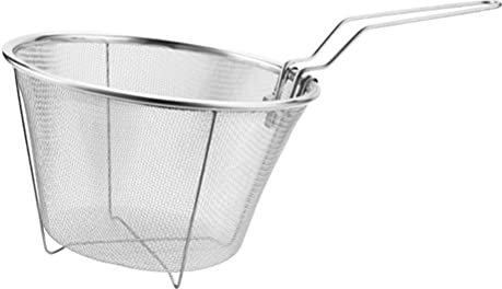 TOPBATHY Lebensmittel Skimmer Spaghetti Skimmer Bratkorb ?lablaufer Edelstahl- Sieb Bratkorb zum Kochen Braten in Küche (1 Stück) Filter Löffel Mesh Sieb