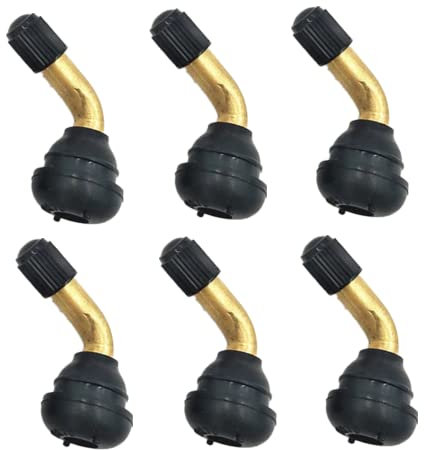 6-Piece CAR करेادر Tubeless Tire Valve Extension Adapter for Car, Motorcycle, Bike & Scooter