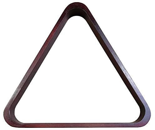 John West Triangolo per palline da biliardo da 57 mm in legno di mogano