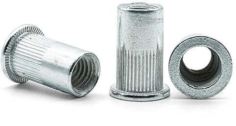 Hippo Hardware M6 (6mm X 21mm) Aluminium Rivnuts Threaded Blind Rivet Insert Nuts Open End Nutsert (Pack of 20)