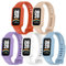 SenMore 5 Stücks Silikon Armband Kompatibel mit Xiaomi Smart Band 9 Active/Redmi Smart Band 3, Verstellbares Wasserdicht Sport Armbänder für Xiaomi Mi Band 9 Active.