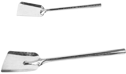 HEALLILY 2pezzi Paletta Inossidabile Per Pulizia Caminetti e Barbecue Palette Leggere e Resistenti Per Rimozione Ceneri e Del Include Spatola Per Giardinaggio e Uso