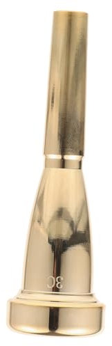 FRCOLOR Trompetenmundstück aus Messing Modell Gold und Silber Leicht und Kompakt für Anfänger und Profis Sorgt für Klare Klangqualität und Stabile