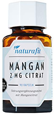 naturafit Mangan 2 mg Citrat Kapseln, 90 St. Kapseln