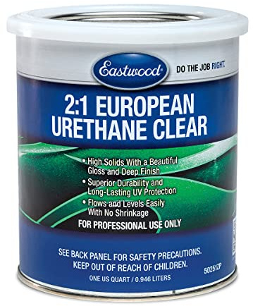 Eastwood 2:1 Urethane UV Resistant Super Durability Clear Coat Quart 150 SQ FT