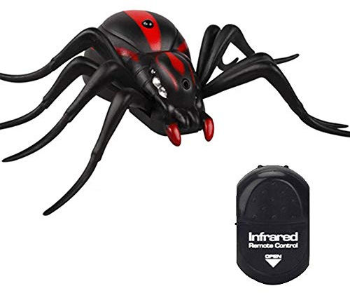 Araña de Control Remoto,Araña Animal de Alta Simulación Control Remoto por Infrarrojos Regalo de Juguete para Niños,Adecuado para para Fiesta Halloween Navidad