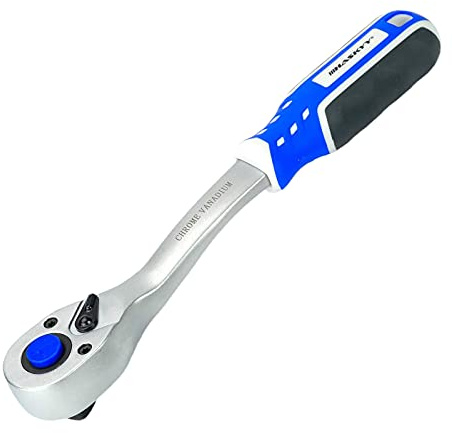 Haskyy CUK12-19 - Carraca telescópica (12,5 mm, dentado fino, carraca de 1/2)