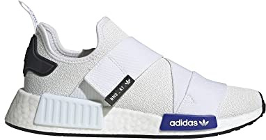 Adidas Originals Damen NMD_R1 Sneaker, Weiß/Lucid Blau/Schwarz, 39 1/3 EU