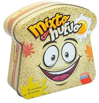 Falomir - Juego de Cartas Mixto con Huevo | Rápido Juego de Rapidez Visual | Apto para 2-4 Jugadores | Ideal para Niños de 6 Años en Adelante, Multicolor, Plástico.